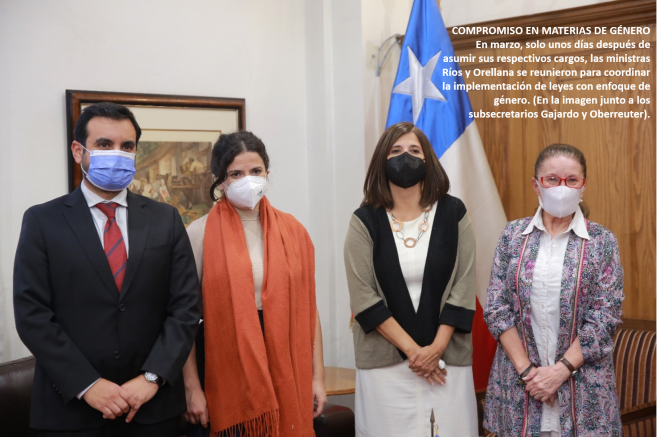 MINISTRAS RÍOS Y ORELLANA